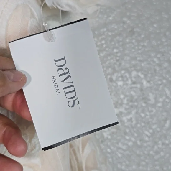 Galina Elegant Lace Off-Shoulder Wedding Dress Size 24W - Picture 4 of 13